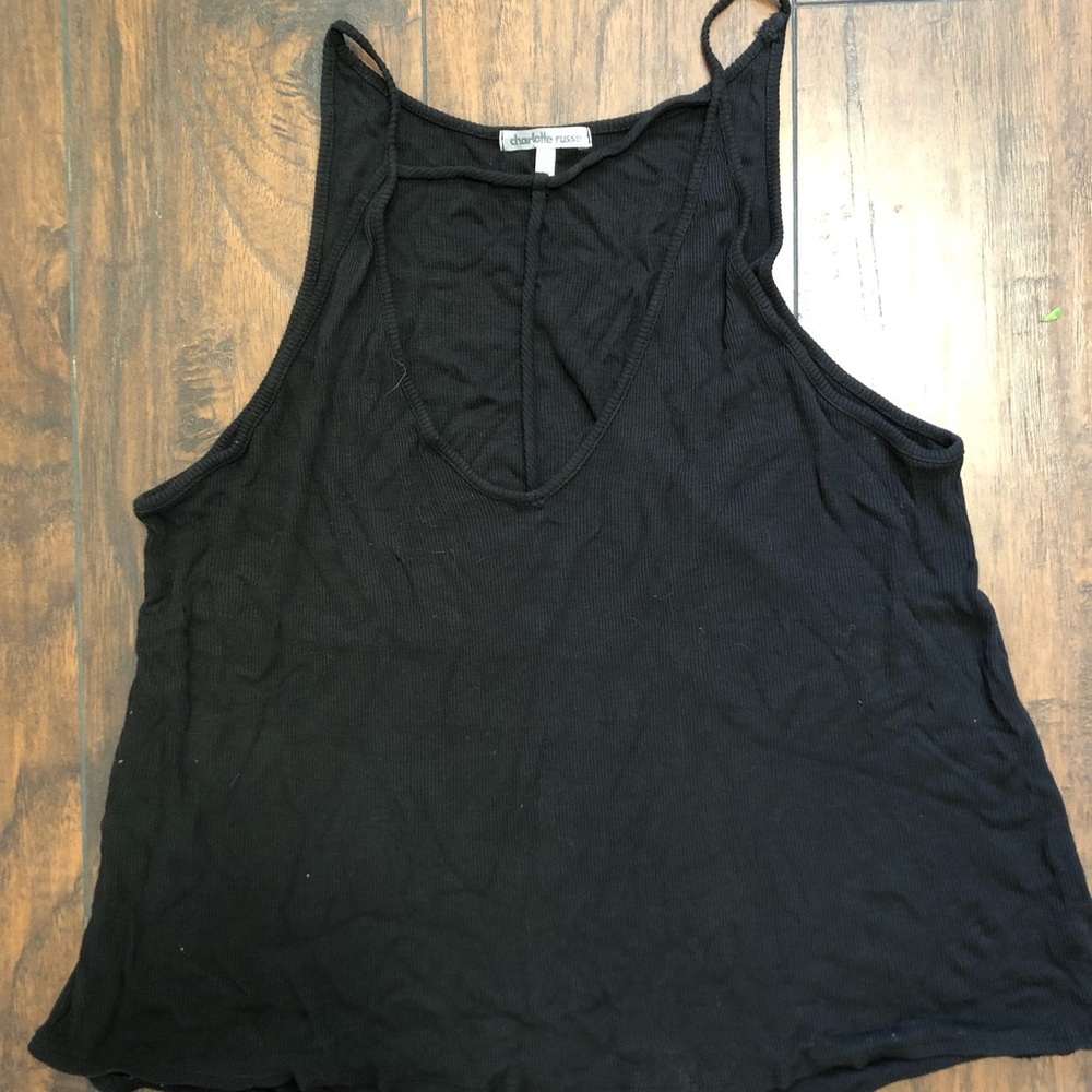 Ribbed strappy tank
